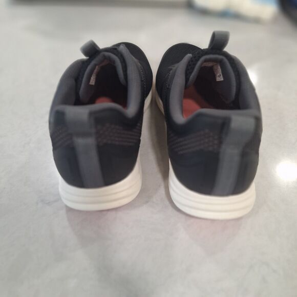 Vionic Gored-Lace Athletic Sneakers - Reign Black Size 7W - Picture 7 of 9